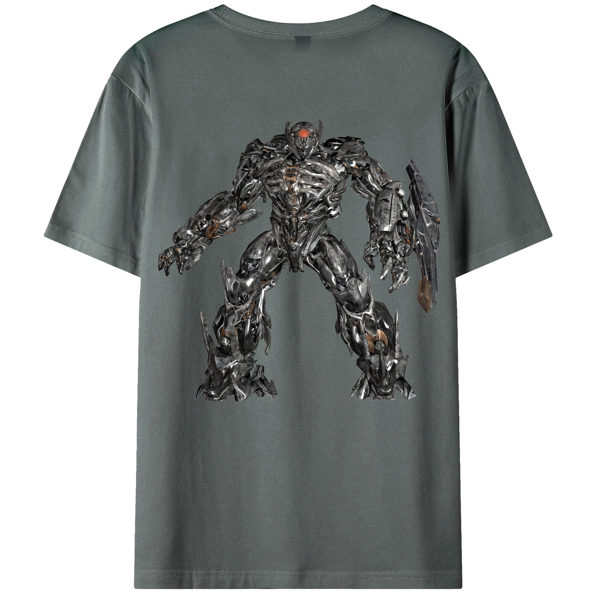 （画像用） Transformers トランスフォーマー 綿100％ メンズ半袖Tシャツ（バックプリント） 通気性
